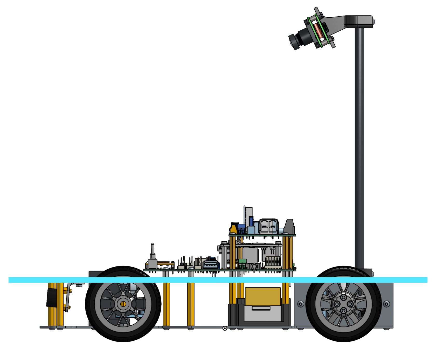 Side view of the Rover